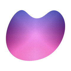 Abstract gradient colorful blob fluid shape element modern colorful blob digital art Illustration