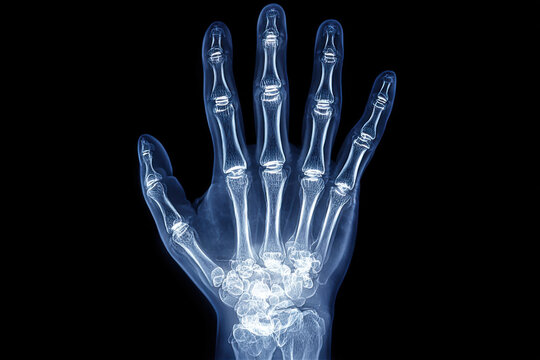 X-ray photograph of human arm bones