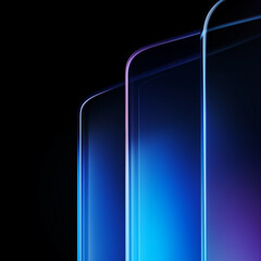 빛나는 유리패널 배경