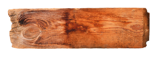 Old wooden sign board background. plank wood isolated for design art work or add text message. 