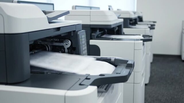 Office Printers in a Row.
