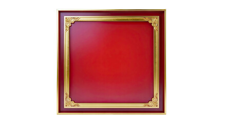 Ornate Red and Gold Square Frame