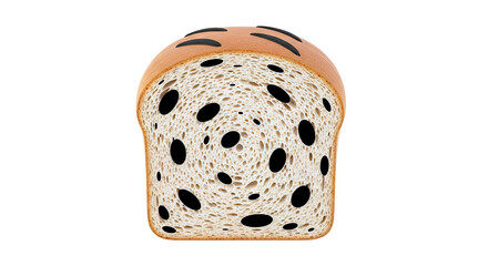 Slice of Bread with Black Olives