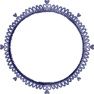 Vintage Blue Decorative Frames and Borders Collection
