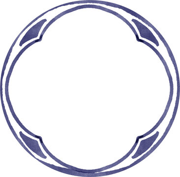 Vintage Blue Decorative Frames and Borders Collection