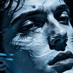 Rippled Reflection for Anxiety The mirror image is distorted sym