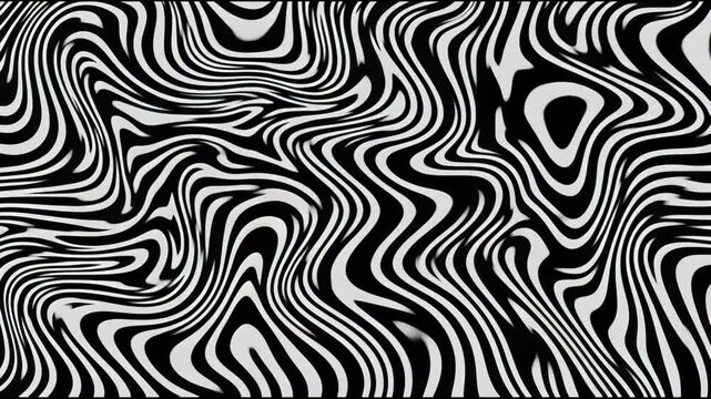 Exploring Abstract Waves in High Contrast Black and White Motion