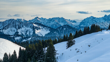 Snow-capped white mountain range called 