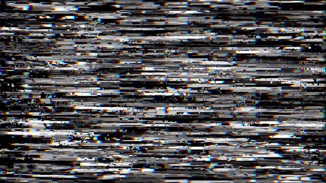 Digital glitch transition overlay with abstract data distortion noise and high tech signal interference effect 4K UHD