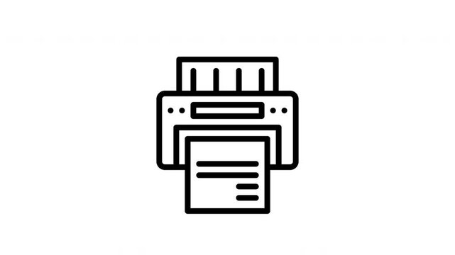 printer animated icon