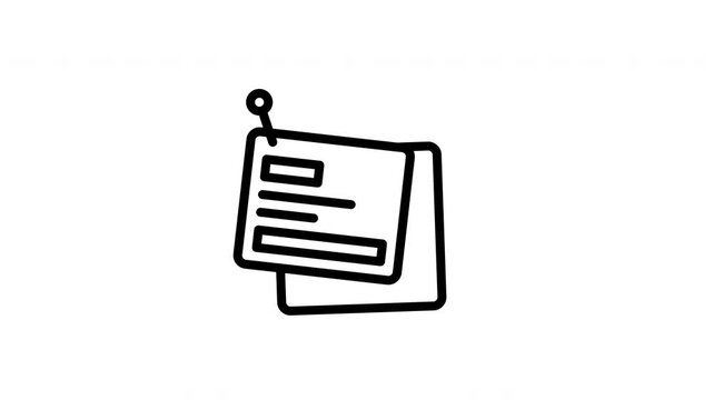sticky notes animated icon