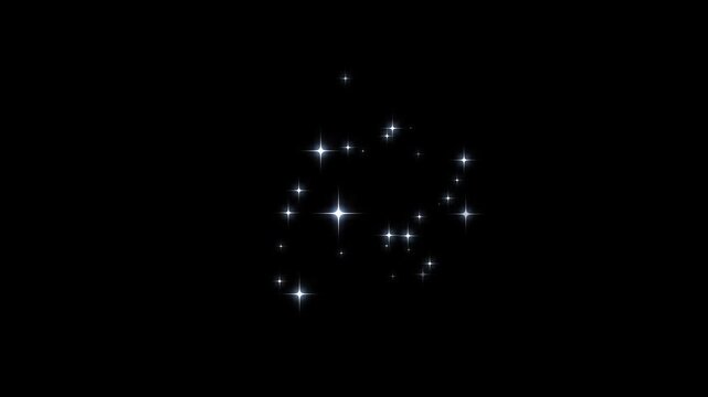 2d twinkle star glitter sparkle animation on black screen, animation of twinkling starlight, sparkling stars Shine effect, blinking cartoon stars, 4k star sparkle vector doodles, retro shine movement