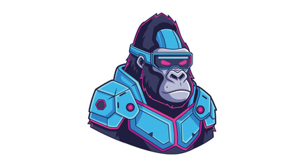 Gorilla Silhouettes and Human Hand Gestures.