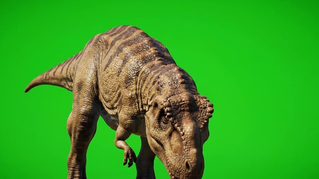 A video dinosaurs documentary showcasing a carnivorous Parasaurolophus dinosaur walking in a prehistoric forest environment from a low viewpoint