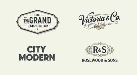 Obraz premium Premium collection of vintage retro labels and vector quality badges featuring elegant ribbon frames, stickers, and stamps for professional business logo design