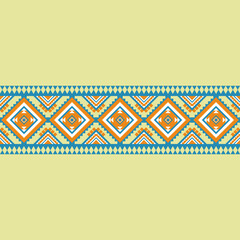 Vector Geometric Ethnic seamless pattern background.Native American.