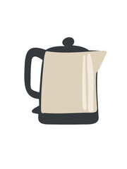 Beige Portable Electric Kettle for Home and Office