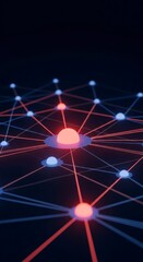 Network Connection Nodes Abstract Background.