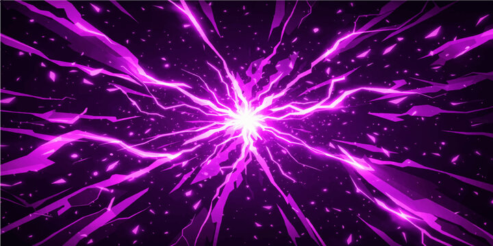 Abstract purple and colorful background with glowing stars and bright light in a magic night sky space design for a shiny holiday wallpaper illustration