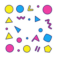 Colorful abstract geometric shapes