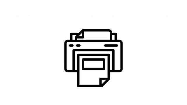 printer animated icon
