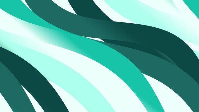 Dynamic flowing abstract background illustration with smooth gradient wave patterns in shades of green and white for digital design