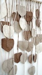 Aesthetic decorative display photo of bohemian style hangers