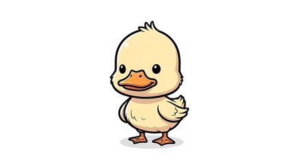 Cartoon duckling
