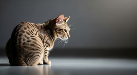 Fototapeta na wymiar Cat profile