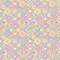 Colorful geometric seamless pattern with rainbow diamond lines