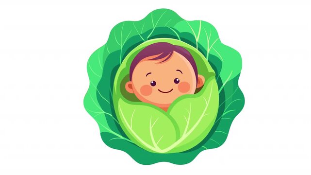 Cabbage Patch Baby. Cabbage Patch Baby, Alpha Channel. Cartoon