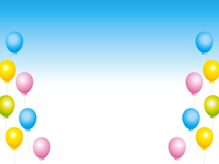 正月, 年賀状, 空, 雲, フレーム, 紙吹雪, 青空, 干支, 風景, 年賀, 新年, 自然, かわいい, 