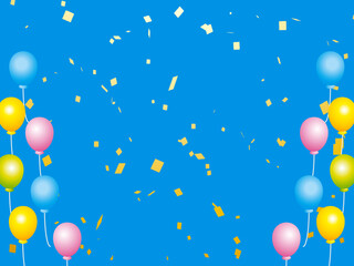 正月, 年賀状, 空, 雲, フレーム, 紙吹雪, 青空, 干支, 風景, 年賀, 新年, 自然, かわいい, 