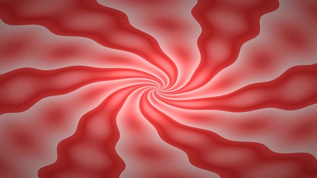 Abstract Red Swirl Movement Visuals in Depth Tunnel