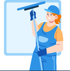 cleaner technician character illustration