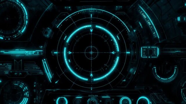 SF映画のようなHUD（ヘッドアップディスプレイ）