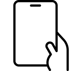 hand holding a mobile phone