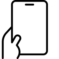 hand holding a mobile phone