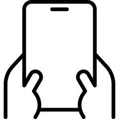 hand holding a mobile phone