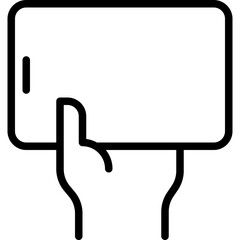 hand holding a mobile phone