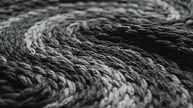 Closeup of twisted rope texture