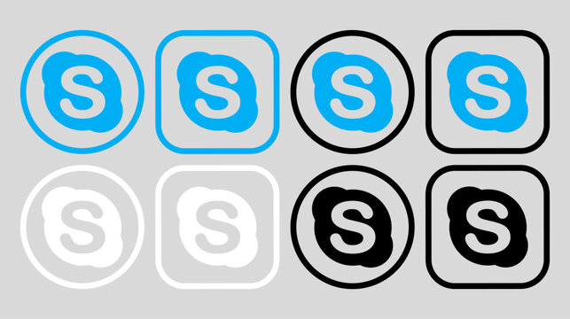 skype icon vector.skype logo vector.skype button vector.