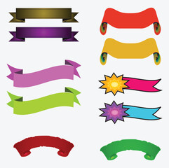Obraz premium Elegant decorative ribbons for branding and promotion