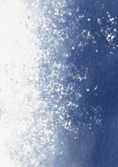 Nautical Winter, Abstract Frosty Waves with Splatter watercolor on paper background for nautucal , winter , aquatic and Arctic sea concept.