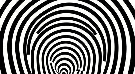 Fototapeta premium Black and White Spiral Pattern Design.