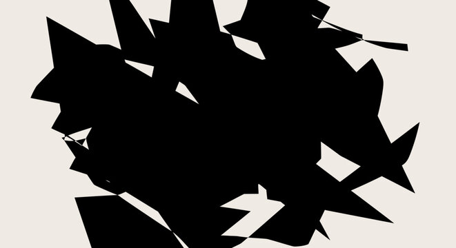 Silhouette of a Man with Sharp Objects.