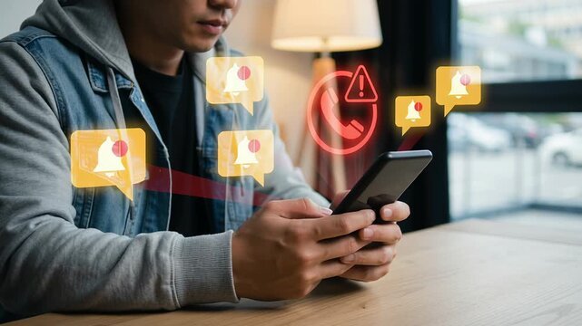 Smart AI technology detects synthetic voice cloning and call scam with deepfake recognition protecting personal data and preventing fraud risks in secure communication