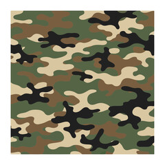 Fototapeta premium Classic Military Camo Seamless Background