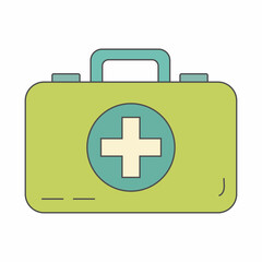 Obraz premium Medical First Aid Kit for Emergency Care and Healthcare Safety