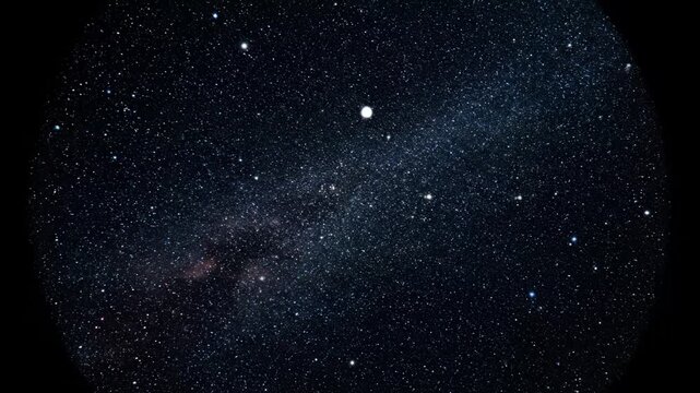 Night sky with stars and galaxy